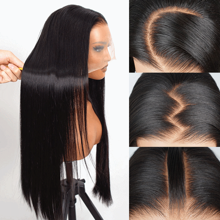 HD Lace Wigs 13*4 Frontal Wigs Skin Melt  Human Hair Wigs Pre Bleached 180% Density Straight