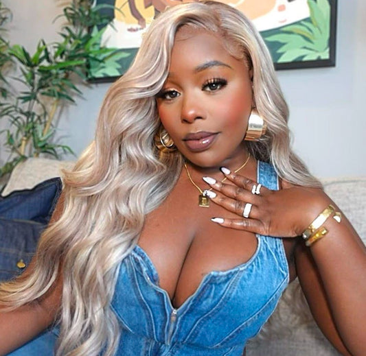 Blonde Highlight #P18/613 Straight Human Hair Wigs Blonde Hair With Highlights For Sale