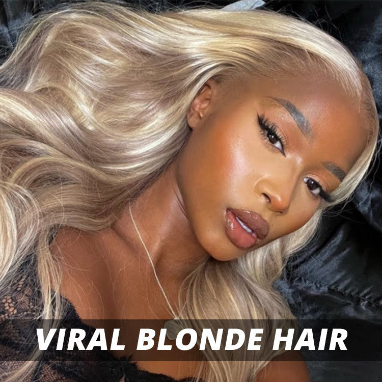Blonde Highlight #P18/613 Straight Human Hair Wigs Blonde Hair With Highlights For Sale